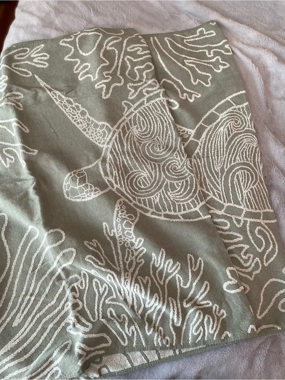 SandCloud 100%organic cotton set of 2 Sea Turtle Reef Deep Ocean beach towels